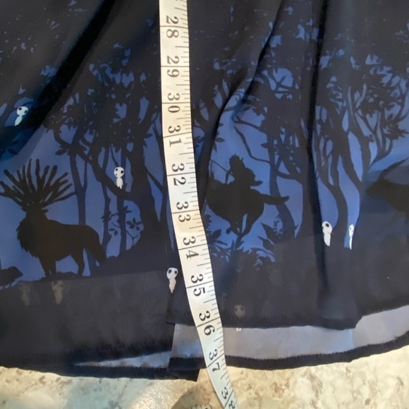 Her Universe Studio Ghibli Princess Mononoke Forest Spirit Border Dress Size Lg - Picture 14 of 14